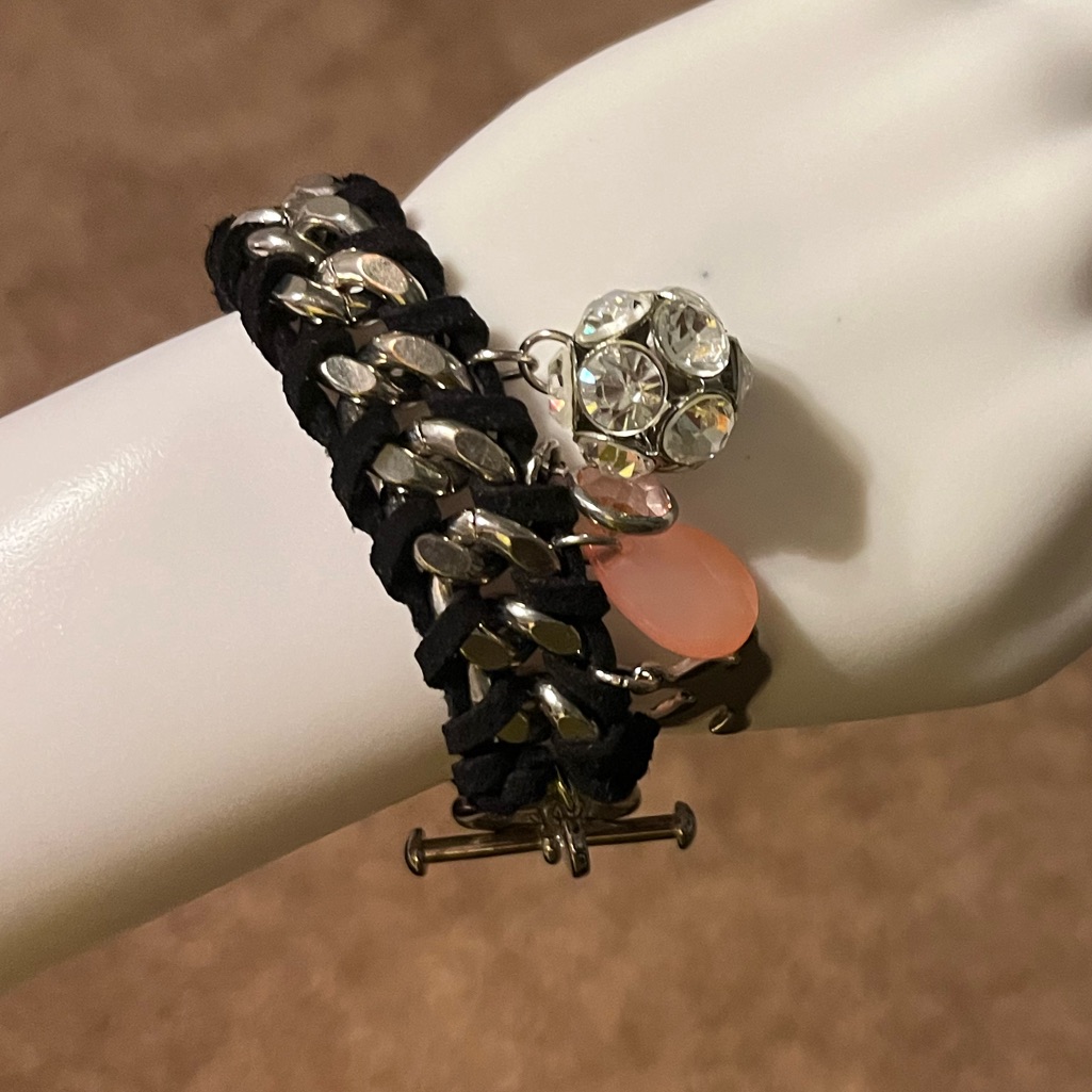 Toggle Clasp TBar Metal Bracelet With Charms